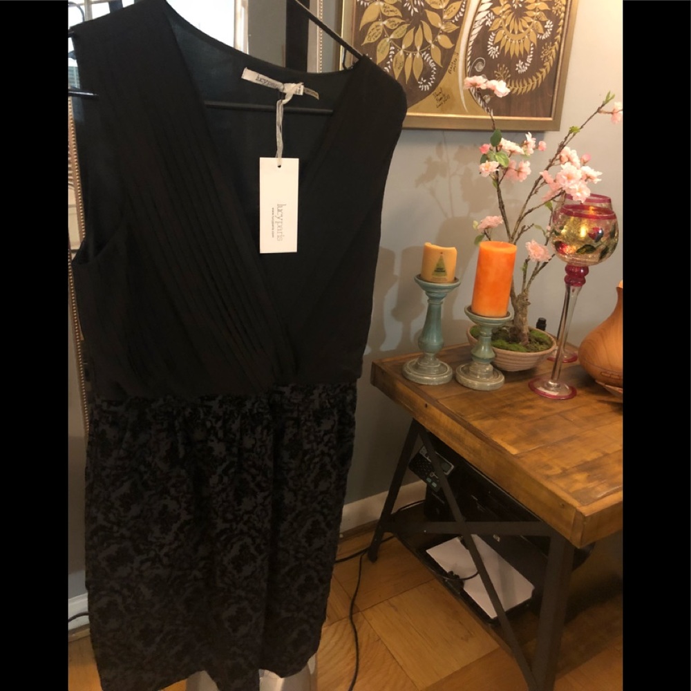 NWT LUCY PARIS velvet print and v neck dress!